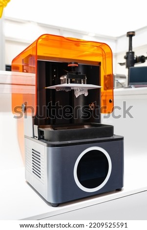 3d printer printed 3d jaw prosthesis. Digital dentistry
