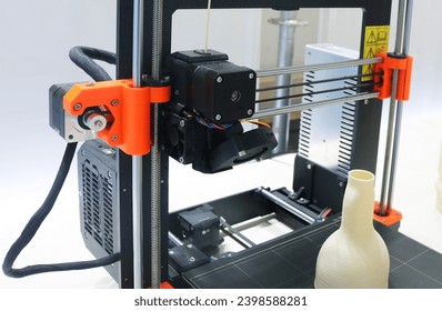 3D printing machine technology, selective focus.