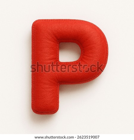 3D Red Textured inflatable alphabets Letters