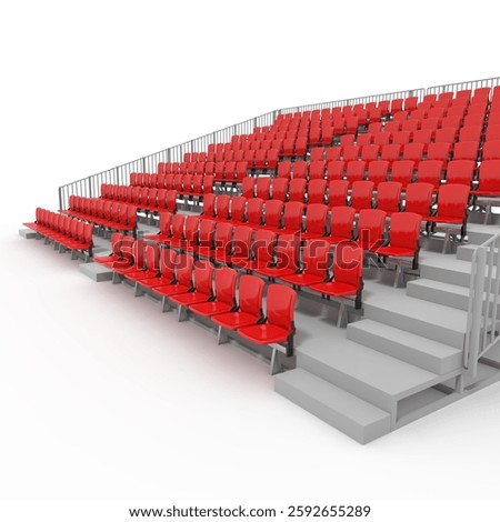 3d render Bleachers design element Furniture