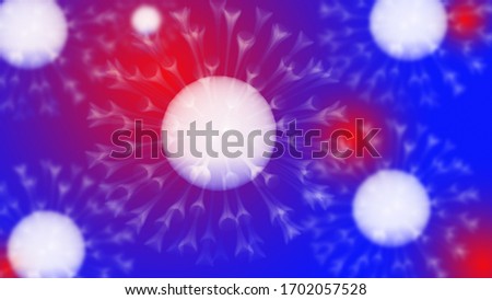 3D render of coronavirus dangerous virus killing people in 2020 white with transparent tenticles