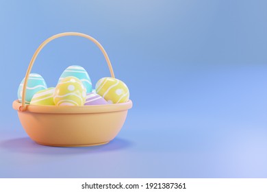 3d render Happy easter day 