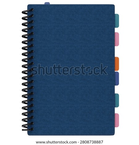 3D Render of Hardcover Notebook