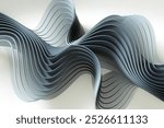 A 3D render of a light background with abstract black lines