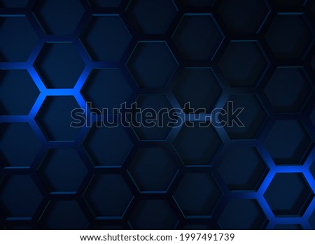 3d render of a mesh in blue light