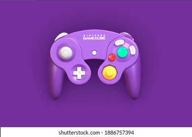 3D Render Nintendo Gamecube Gamepad: Chita. Russia. 04.01.2021