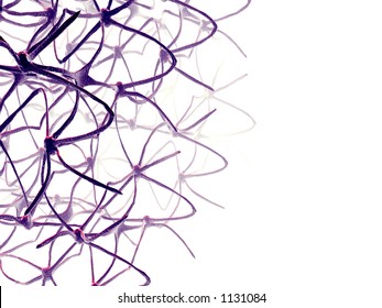 3d render of organic nerve cells forming an abstract background