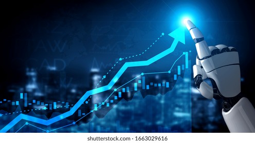 3D rendering artificial intelligence AI research of robot and cyborg development for future of people living. Digital data mining and machine learning technology design for computer brain. - Powered by Shutterstock - Get 15% off with code: PIKWIZARD15
