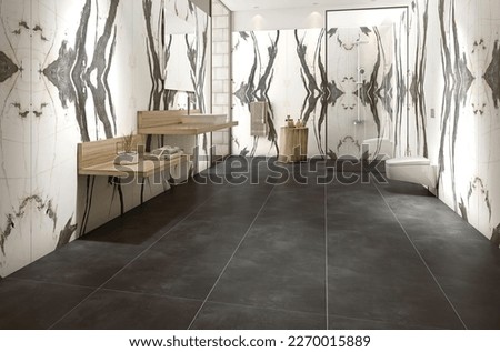 3d rendering Creative pattern stone ceramic wallpaper design. Beautiful marble zebra