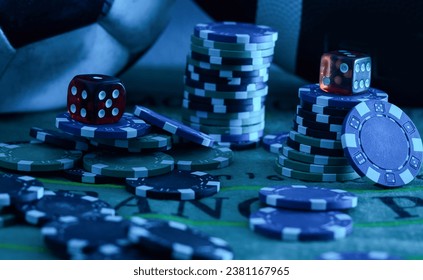 The 3d rendering of difference coloured casino chips