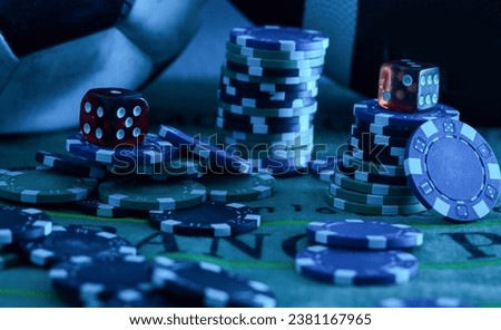 The 3d rendering of difference coloured casino chips