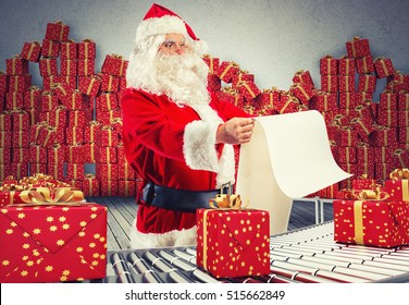 3D Rendering Santa Claus Factory