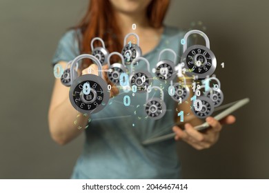 A 3D rendering of the security shield concept, data protection