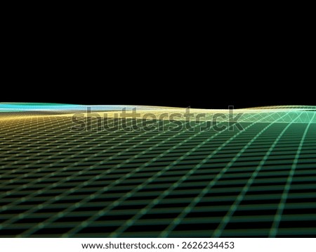 3D rendering technology particle lines