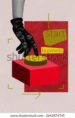 3d sketch image vertical collage of human hands pull new venture business startup project development launch establishing