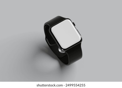 3D smartwatches set isolated on white background. Vector realistic illustration of smart wrist watch with pink and green band, blank black display mockup, modern electronic gadget, wearable device - Powered by Shutterstock