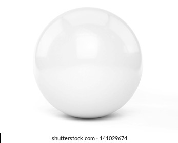 3D Sphere - Isolated Over A White Background