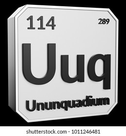 3d text of chemical element ununquadium its atomic weight periodic number and symbol - Periodic Table Symbol Ununquadium 3d text of chemical element ununquadium its atomic weight periodic number and symbol - Periodic Table Symbol Ununquadium