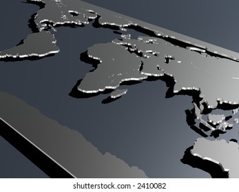 3d world map
