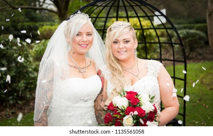 Lesbian Wedding Couple Images Stock Photos Vectors Shutterstock