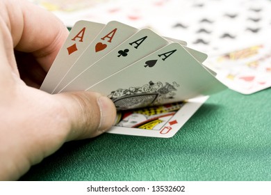 4 aces in hand