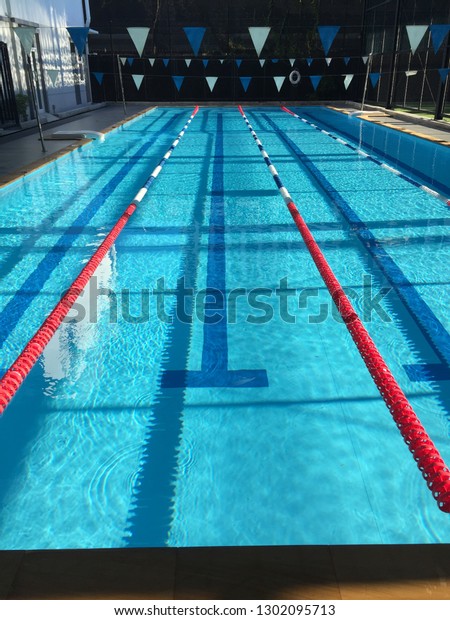  4  Lanes  25 Meter  Swimming Pool Stock Photo Edit Now 