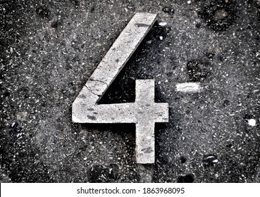 4, number four, digit on a stone gray background, square format. - Powered by Shutterstock - Get 15% off with code: PIKWIZARD15