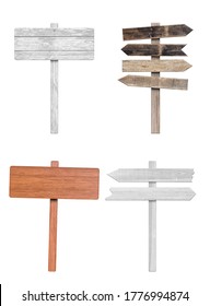 343 Wooden signpost with four arrows Images, Stock Photos & Vectors ...