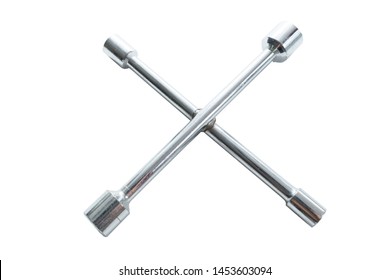 4 way wrench on isolated white background. - Powered by Shutterstock