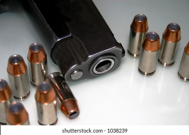 40 Cal Semi Auto Pistol Ammo Stock Photo 1038239 | Shutterstock