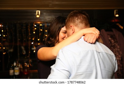 40 Year Old Caucasian Couple Dancing In The Night Cafe