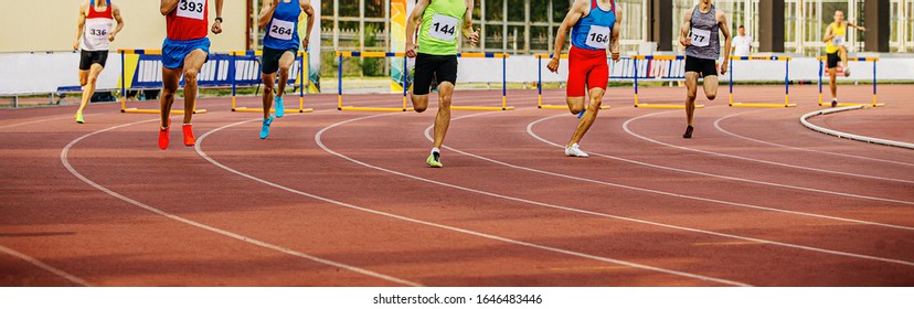 400 Meters Hurdles Men Runners In Athletics 