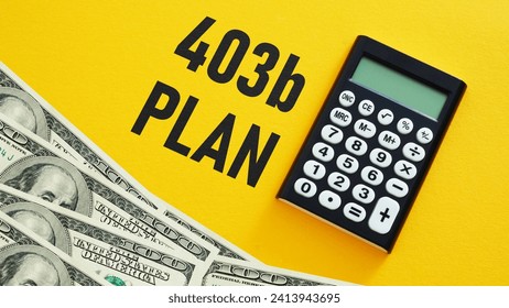 403b plan is shown using a text