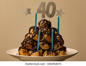 40th Birthday Cake Profiterole
