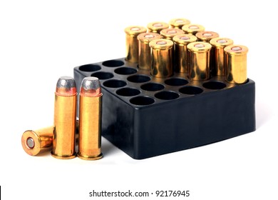 .44 Magnum Ammo Isolated.