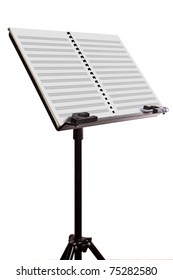 45 Degree Of Music Stand With Blank Sheet