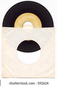 45rpm Vinyl Record With Sleeve.