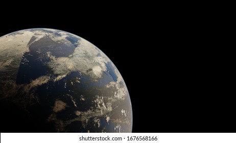 4k Earth in outer space