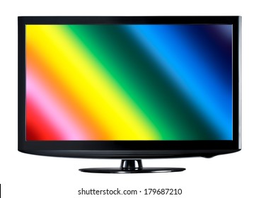 4K television display with comparison of resolutions
