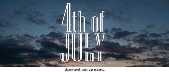 4th of july. American independence day high resolution banner - Shutterstock ID 2153536601