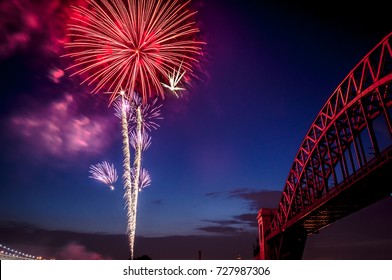 4th Of July Fireworks In Astoria, Queens.