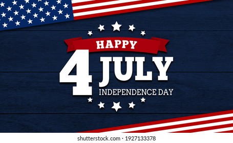 4th of July Independence Day background on wood - Powered by Shutterstock