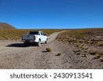 4x4 Hilux in the PUNA desert in Argentina