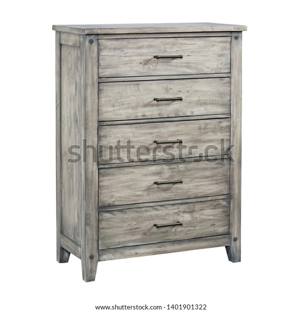 5 Drawer Chest Isolated On White Stock Photo Edit Now 1401901322