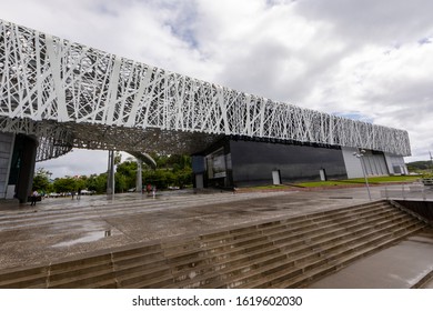 5 JAN 2020 - Pointe-a-Pitre, Guadeloupe, FWI - The Acte Memorial Museum Architecture