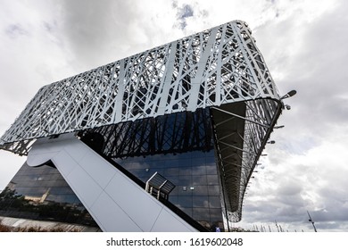 5 JAN 2020 - Pointe-a-Pitre, Guadeloupe, FWI - The Acte Memorial Museum Architecture