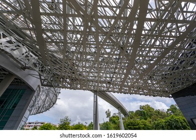 5 JAN 2020 - Pointe-a-Pitre, Guadeloupe, FWI - The Acte Memorial Museum Architecture