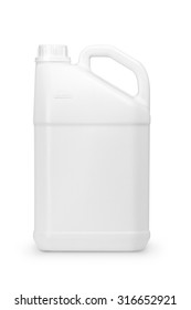 5 Liters White Plastic Bottle