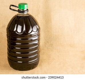 5 Litre Bottle Of Olive Oil With Copy Space 