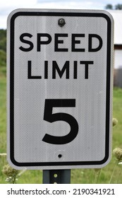 5 Mph Speed Limit Sign